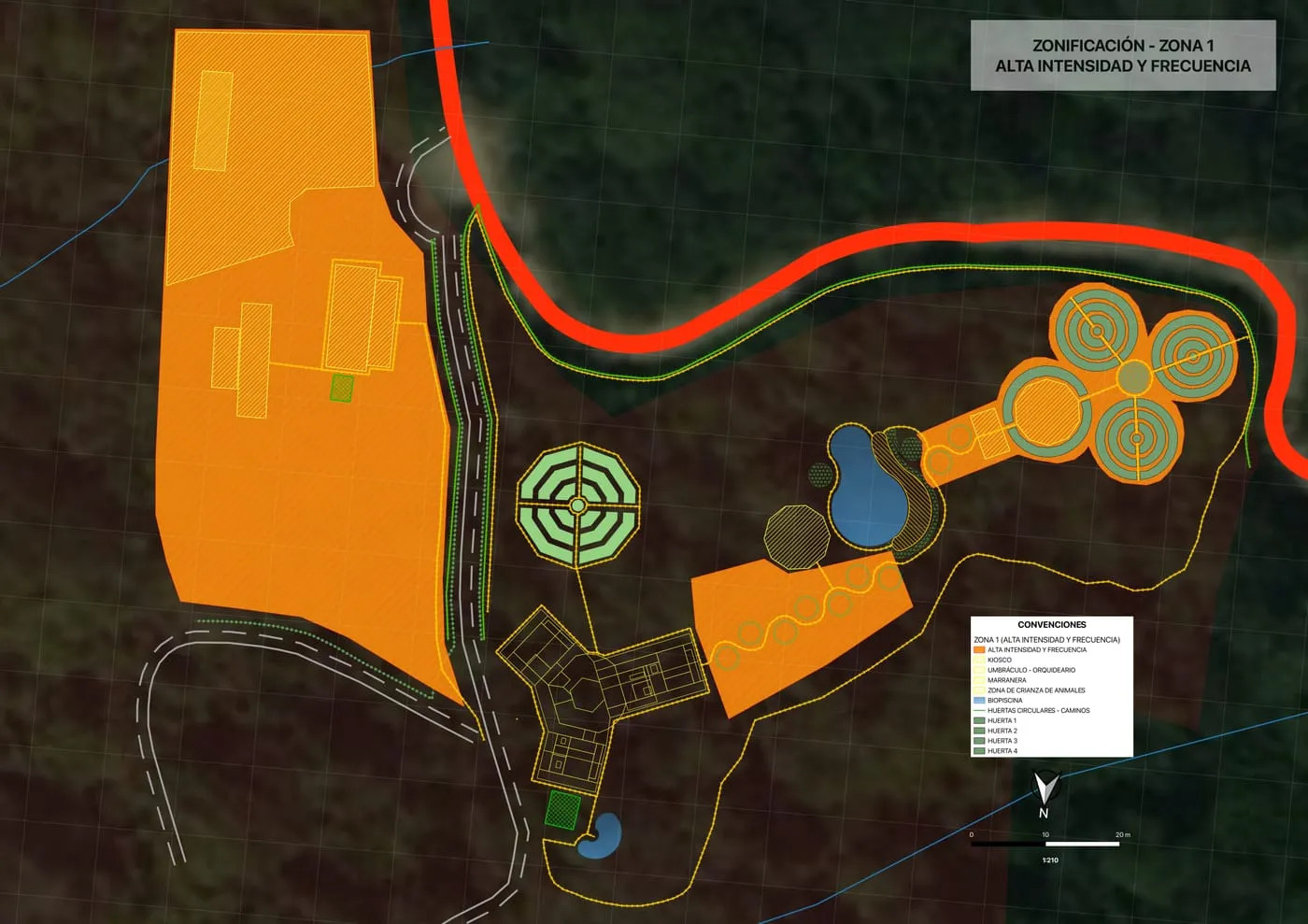 Plano de zonificación — Zona 1